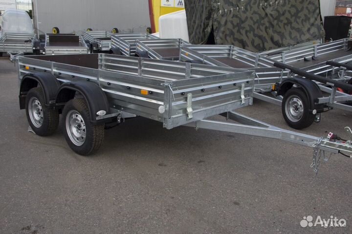 Двухосный легковой прицеп «мзса 33», 2.8х1.4 метра