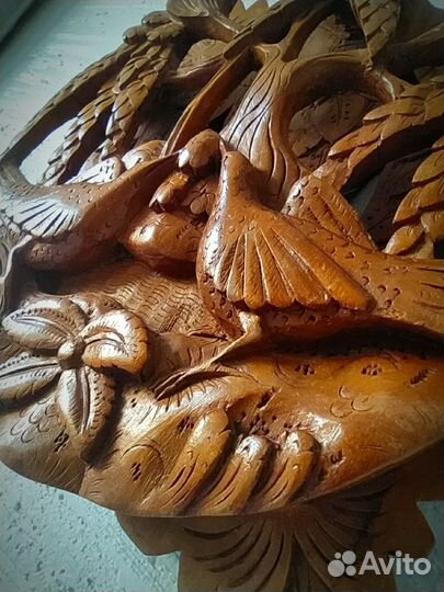 Панно барельеф Бали, дерево маска картина на стену