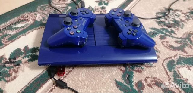Sony Playstation 3 синяя прошитая 500 гб