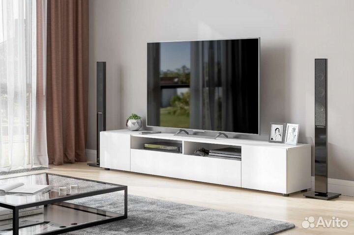 Тумба под тв белая