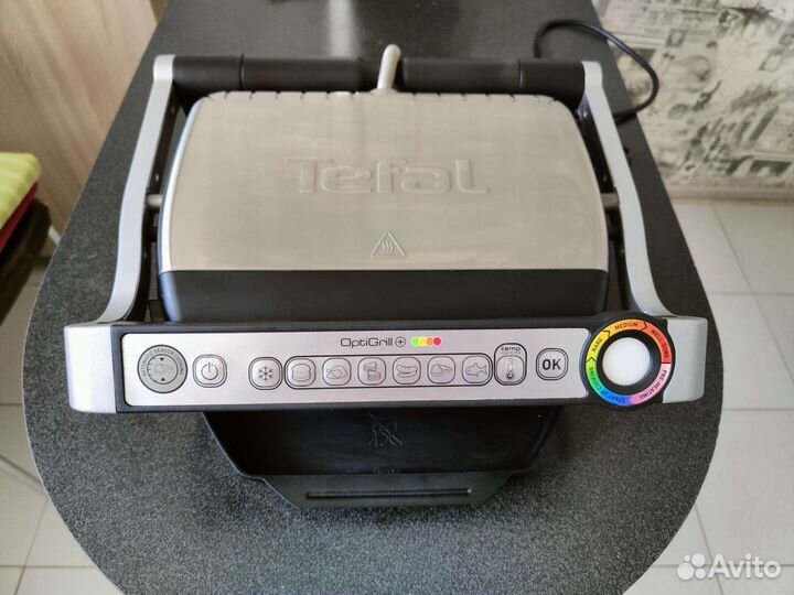 Гриль tefal optigrill gc712d34