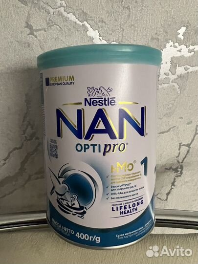 Детское питание nan 1 400гр