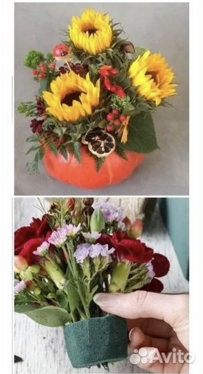 Флористическая губка для сухоцветов 22*10,5*7 cм