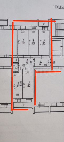 4-к. квартира, 89 м², 9/9 эт.