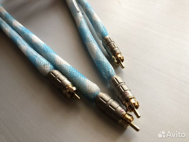 Серебряный межблочный кабель Rca