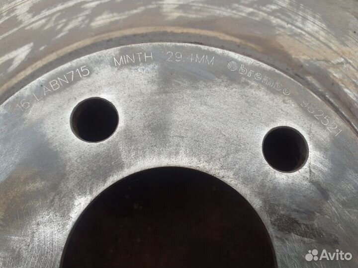 Диск тормозной вент. передний brembo для mercedes