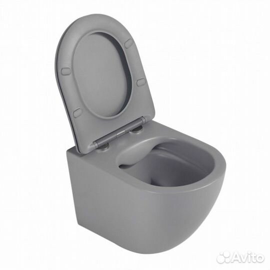 Унитаз подвесной Abber Bequem AC1101MG безободковый