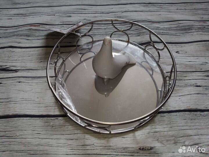 Зеркальный поднос в стиле hm home