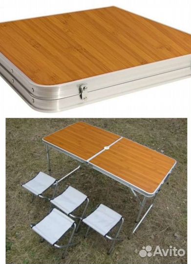 Стол складной турист + 4 стула