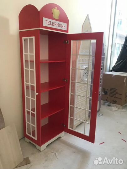 Шкафы домики в детскую. Стенка из шкафов Ш-15