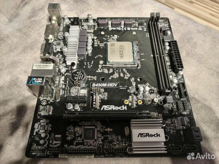 Материнская плата с процессором amd ryzen 5 2600х