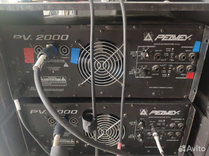 Усилители Peavey PV2000 USA для сабвуферов и топов
