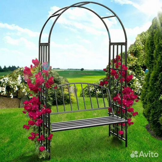 Арка садовая кованая