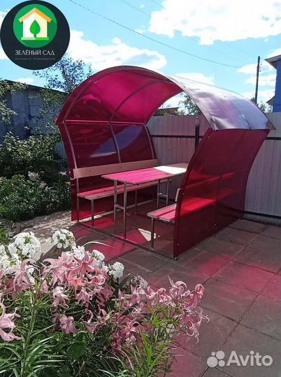 Беседка для дачи из Поликарбоната