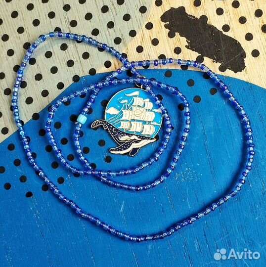 Кулон на подвески из бисера