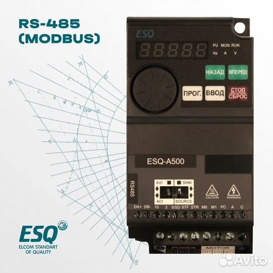 Частотный преобразователь ESQ-A500 0.75 кВт 380В