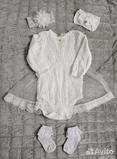 Платье боди для девочки 74