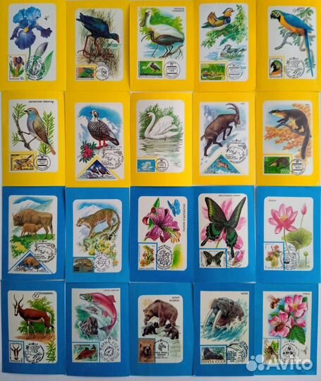 Календарики Почта ссср, филателия 1973-1992гг