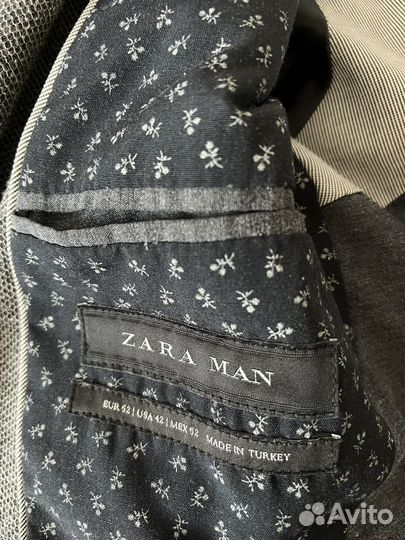 Пиджак мужской zara 52