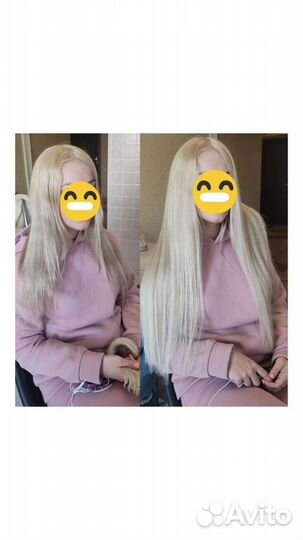 Наращивание волос на дому