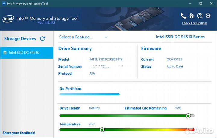 Intel D3-S4510/S4610 3.84TB SATA