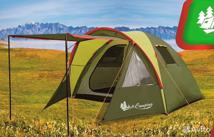 Палатка туристическая 4 местная