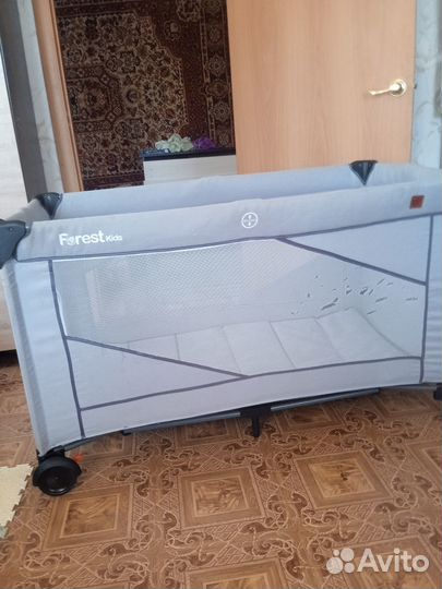 Детская кровать манеж бу с матрасом