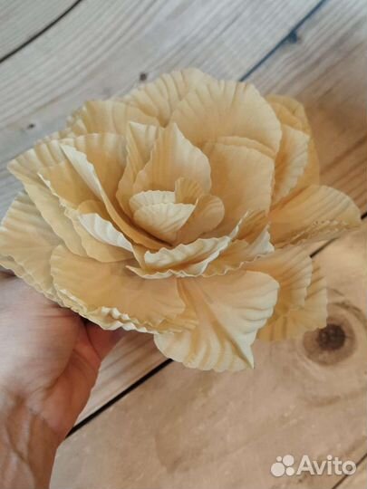 Брошь цветок из ткани