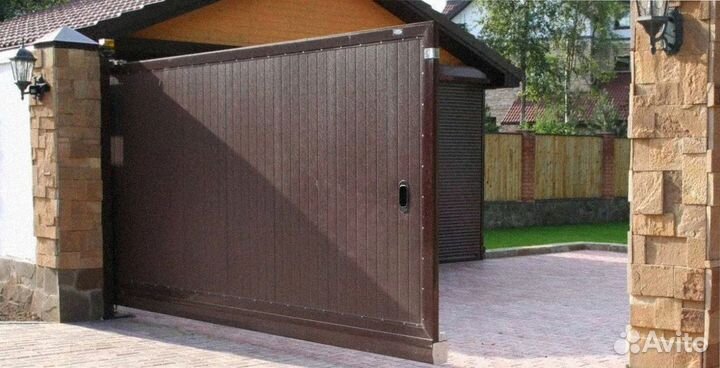 Ворота откатные алюминиевые Prestige