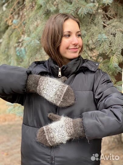 Варежки Износостойкие Теплые из козьего пуха