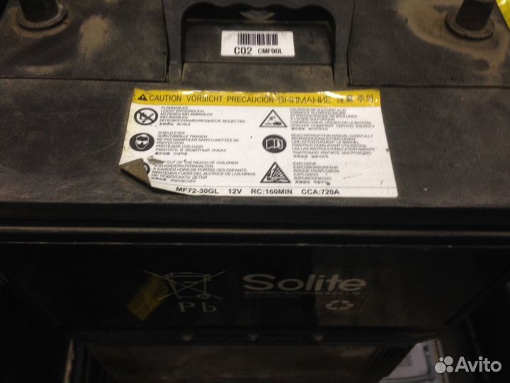 90Ач аккумулятор б/у Solite MF72-30GL
