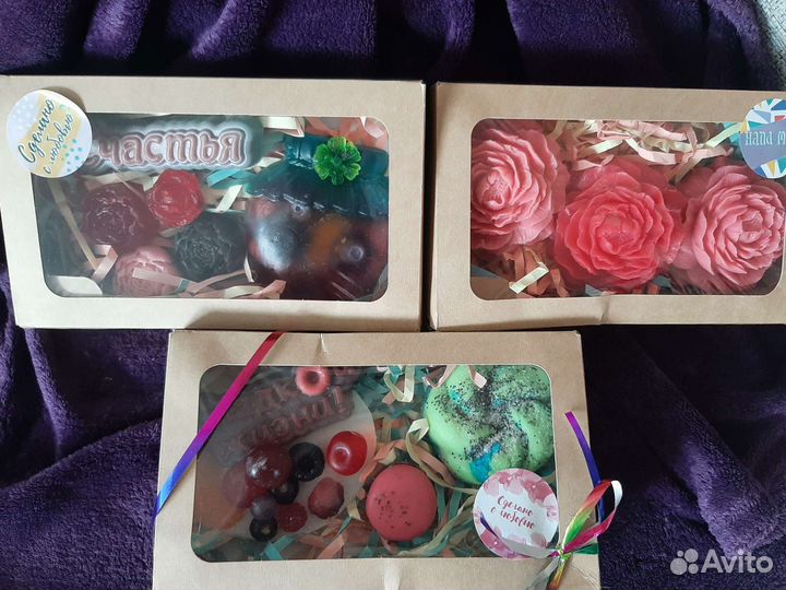 Мыло ручной работы набор букеты