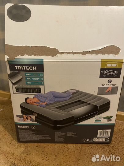 Надувной матрас с насосом