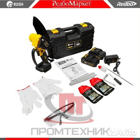 Мини-пила цепная аккум. Edon ACS-18/6 + набор