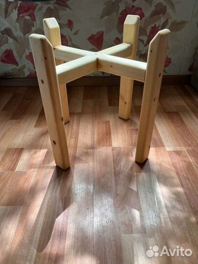 Подставка для цветов из дерева, напольная