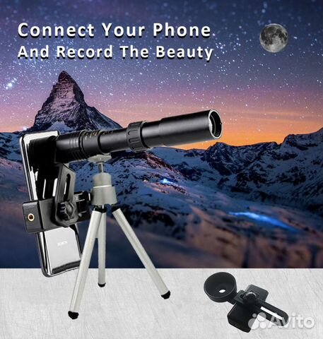 Портативный телескоп монокуляр 10-300 x 40 +штатив