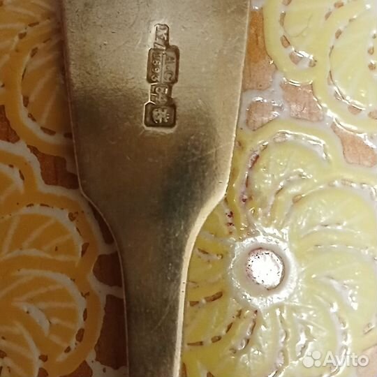 Столовая ложка серебро 84 проба