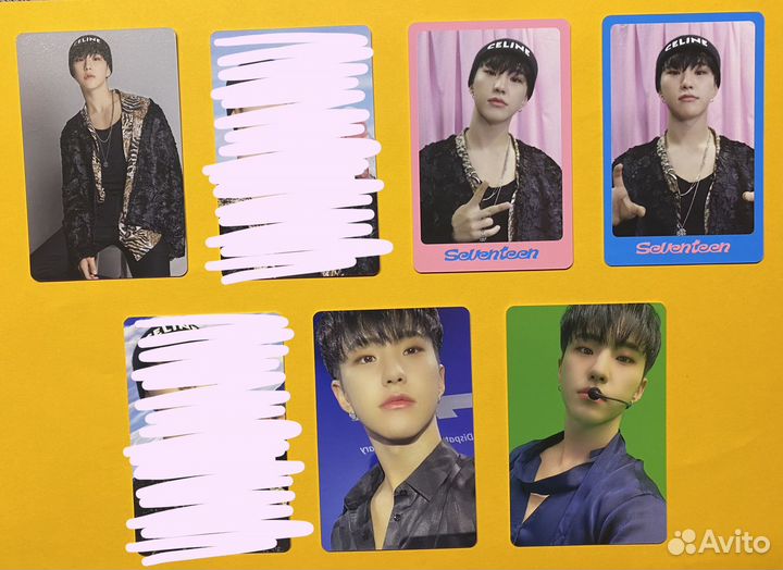 Официальные карты Seventeen (хён лайн)