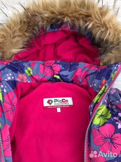 Зимнее пальто для девочки Piccola Coc р 110-122
