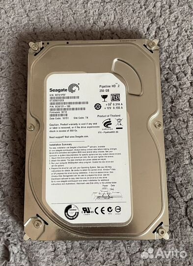 Жесткий диск seagate 250gb