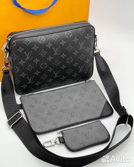 Сумка louis vuitton trio messenger мужская