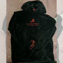 Нефорская кофта чёрная плюш