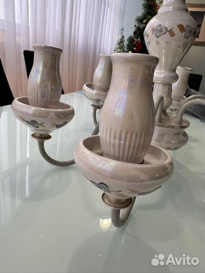 Люстра фарфоровая СССР