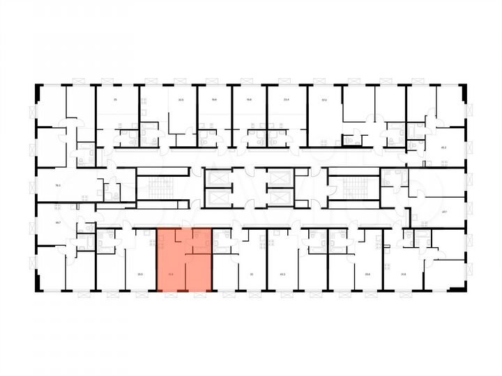 1-к. квартира, 31,9 м², 7/25 эт.