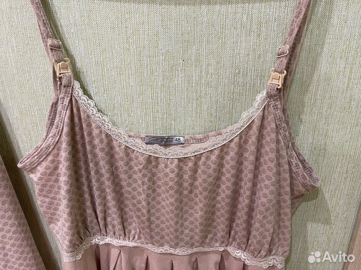 Комплект в роддом сорочка халат трусы в подарок