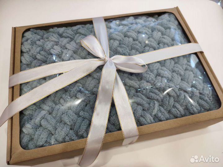 Плед детский вязаный ручная работа