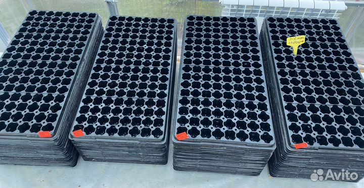 Кассеты для рассады, 128 ячеек, б/у