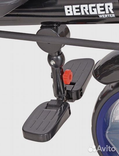 Велосипед трехколесный premium синий werter berger
