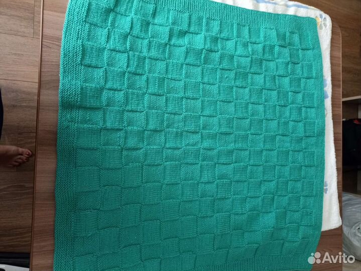 Плед детский вязаный ручная работа