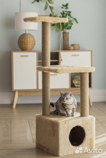 Домик для кошки с когтеточкой